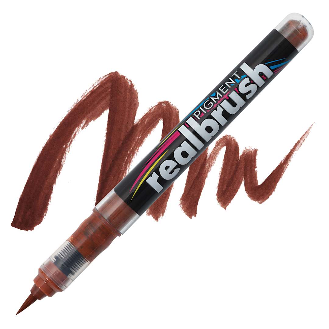 Open in modal - Karin Realbrush Pigment Marker - Henna, swatch and marker