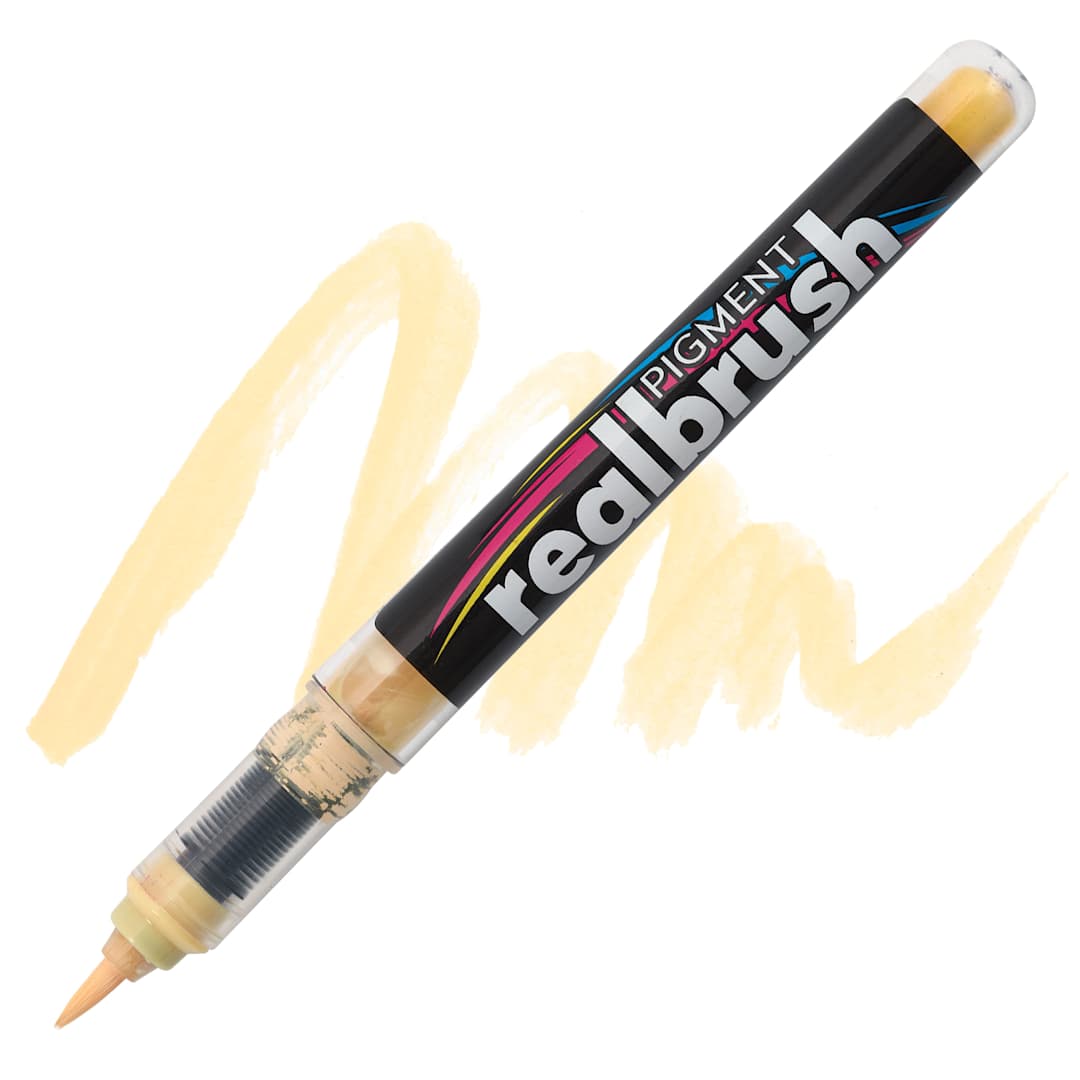 Open in modal - Karin Realbrush Pigment Marker - Almond, swatch and marker