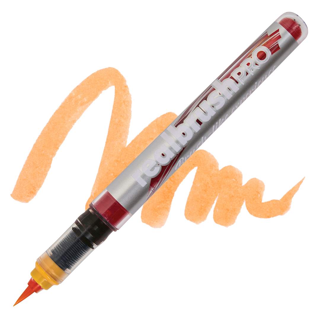 Open in modal - Karin Realbrush Pro Marker - Pale Orange, swatch and marker