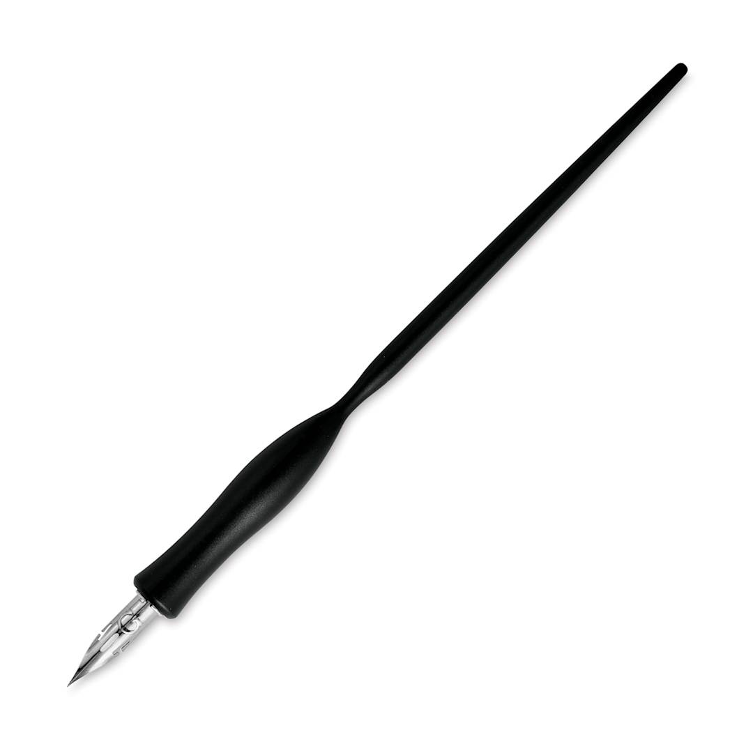 Open in modal - Tom's Studio Flourish Straight Calligraphy Dip Pen - Black