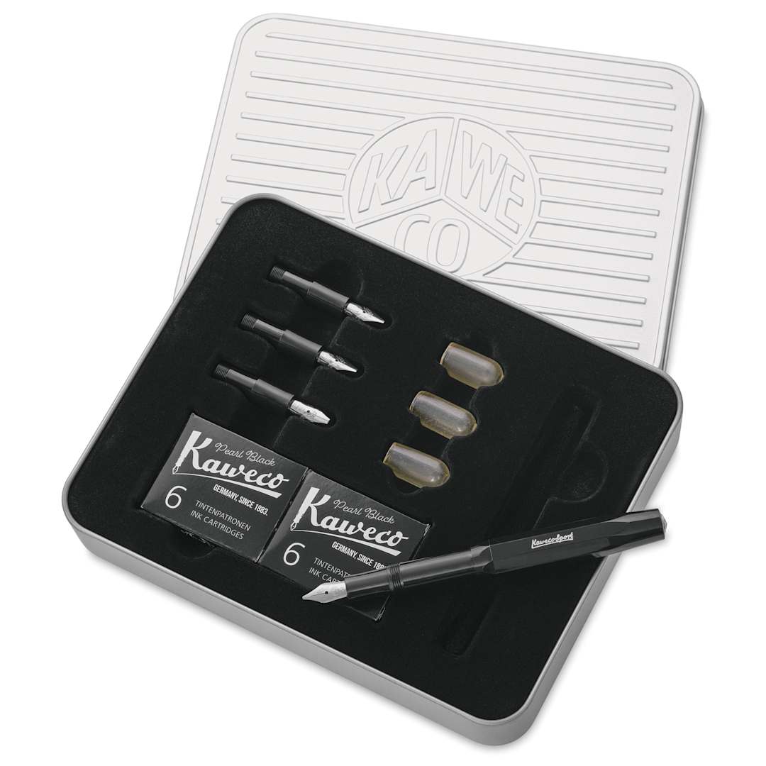 Open in modal - Kaweco Sport Calligraphy Pen - Deluxe, Set of 10 - contents