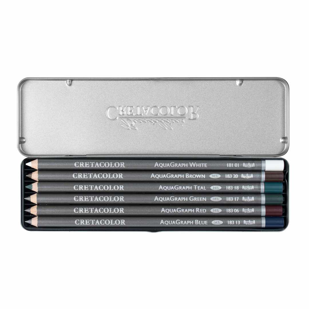 Open in modal - Cretacolor AquaGraph Pencils - Pocket Set of 6