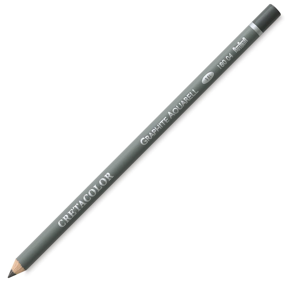 Open in modal - Cretacolor Graphite Aquarelle Pencils - Angled view of 4B Pencil
