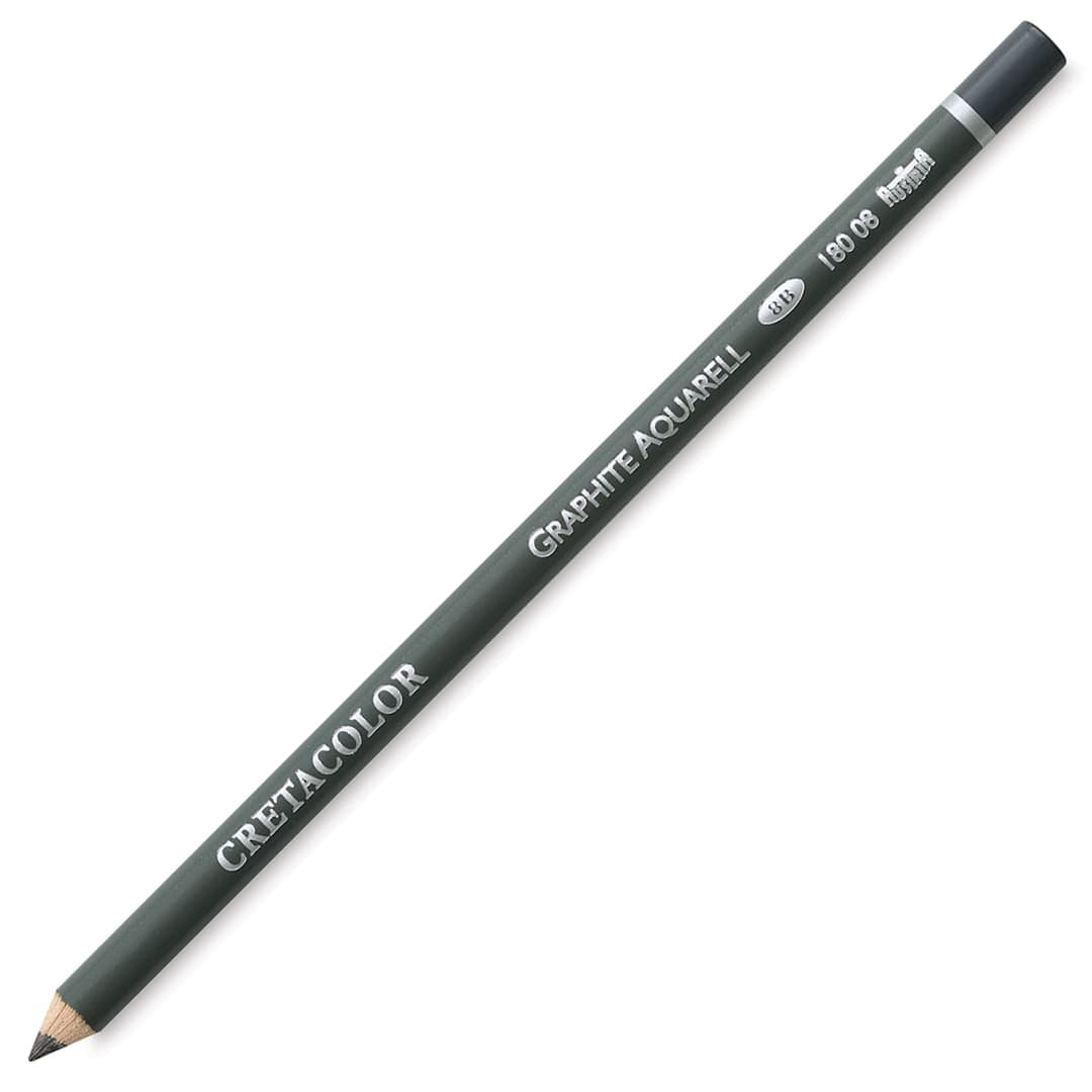 Open in modal - Cretacolor Graphite Aquarelle Pencils - Angled view of 8B Pencil
