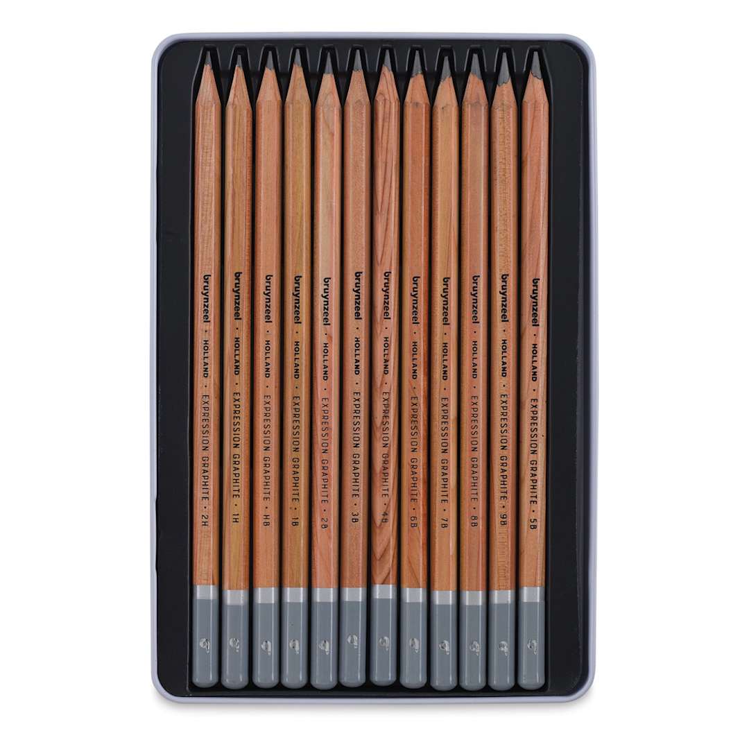 Open in modal - Bruynzeel Expression Series Graphite Pencils - Set of 12 (set contents)