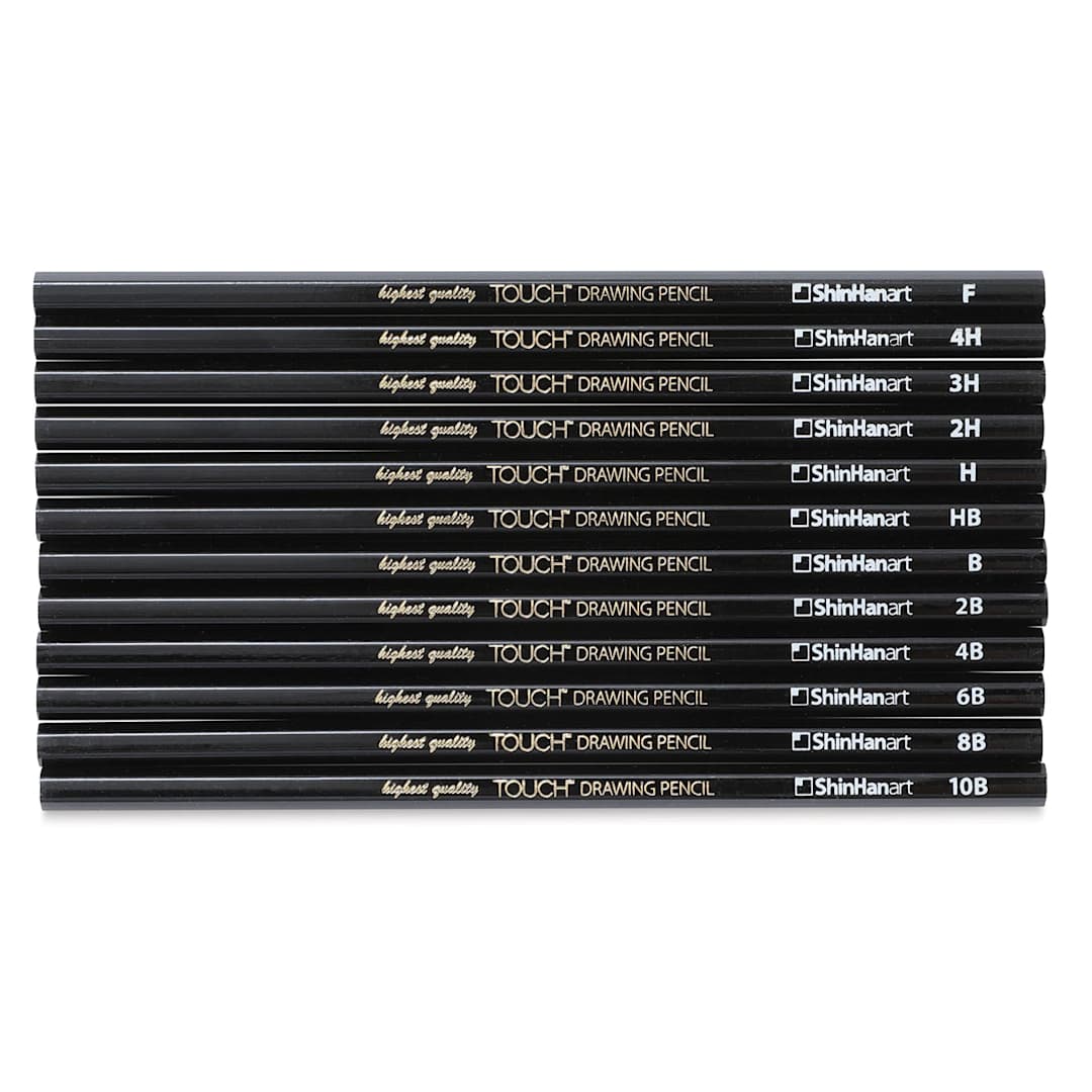 Open in modal - ShinHan Touch Drawing Pencils - Set of 12 (pencils outside of case)