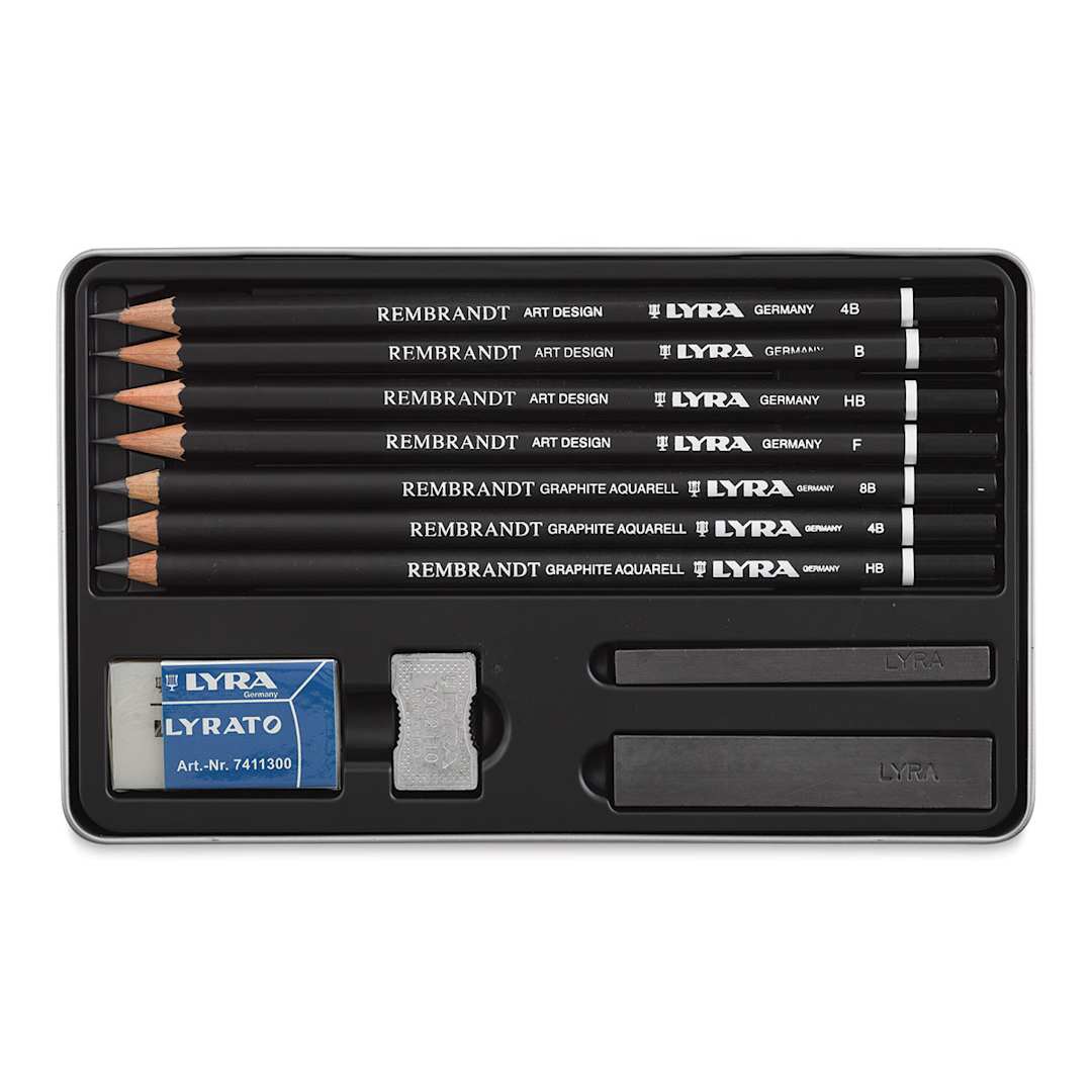 Open in modal - Lyra Rembrandt Graphite Pencils - Set of 11 (set contents)