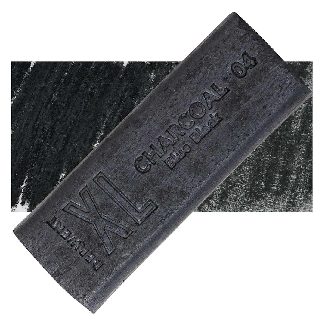 Open in modal - Derwent Charcoal XL Block - Blue Black, swatch and block