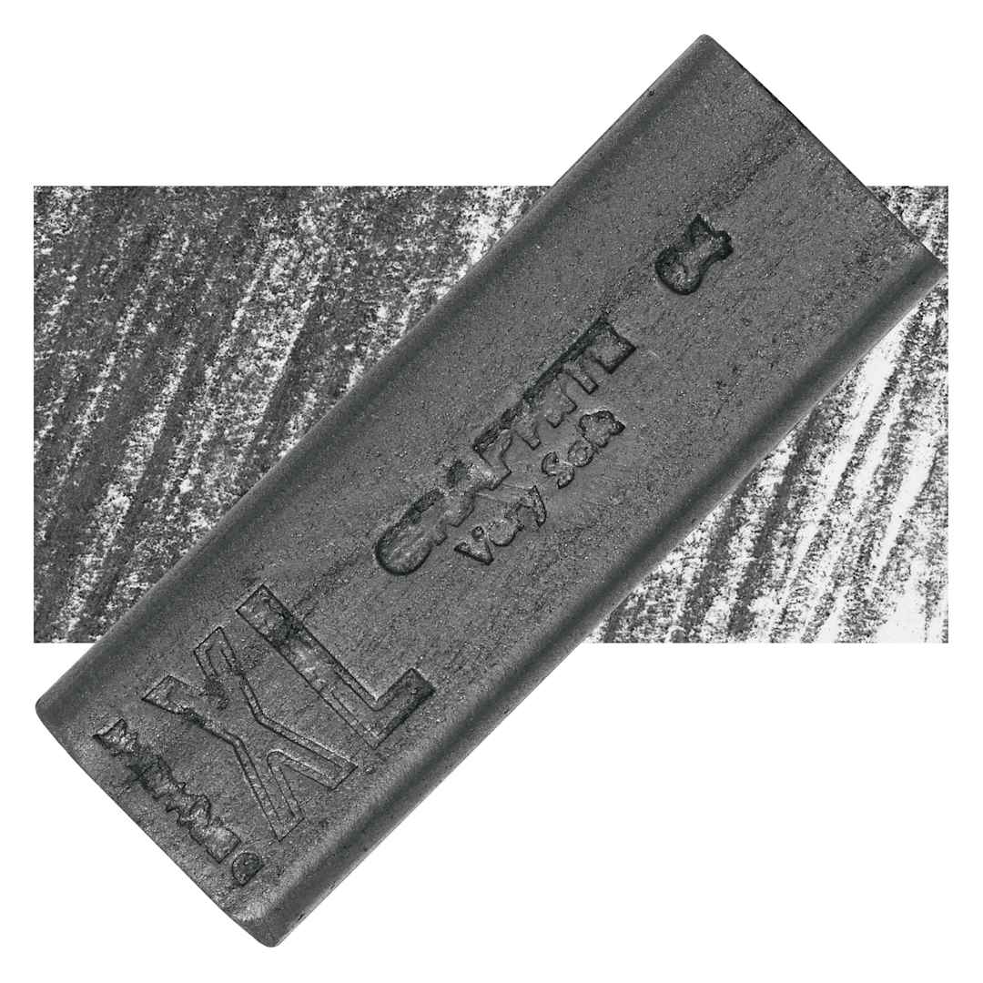 Open in modal - Derwent Watersoluble Graphite XL Block - Very Soft, swatch and block