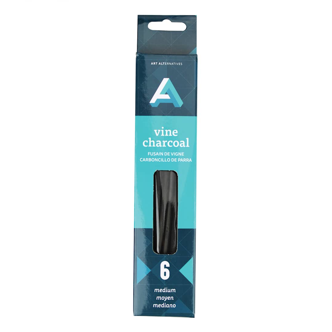 Open in modal - Vine & Willow Charcoal Medium Box of 6