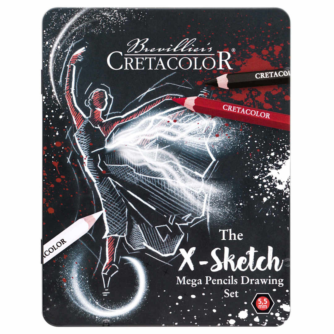 Open in modal - Cretacolor X-Sketch Mega Pencil Drawing Set of 12