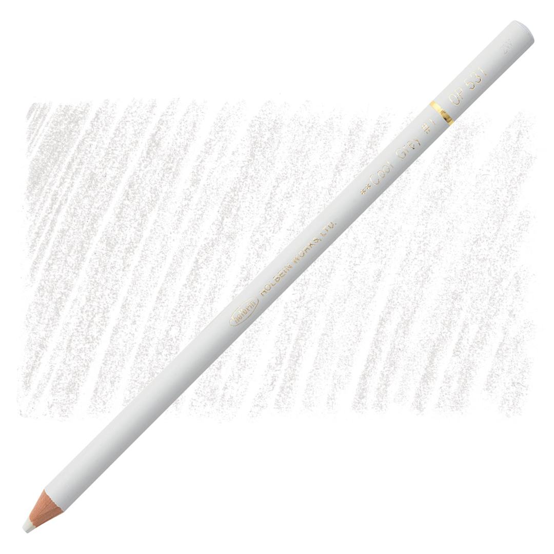 Open in modal - Holbein Artists' Colored Pencil - Cool Grey 1, OP531 pencil and swatch
