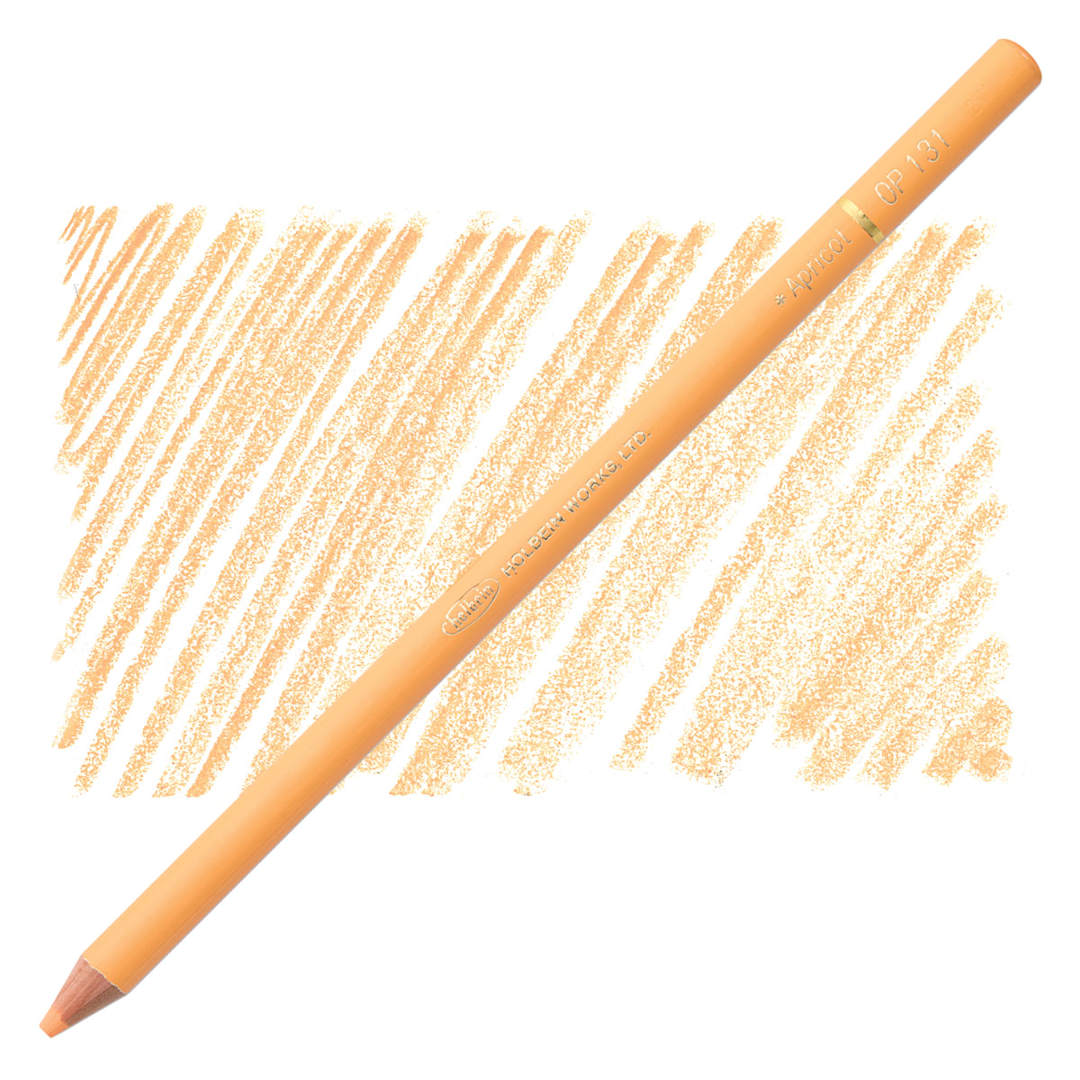 Open in modal - Holbein Artists' Colored Pencil - Apricot, OP131 pencil and swatch
