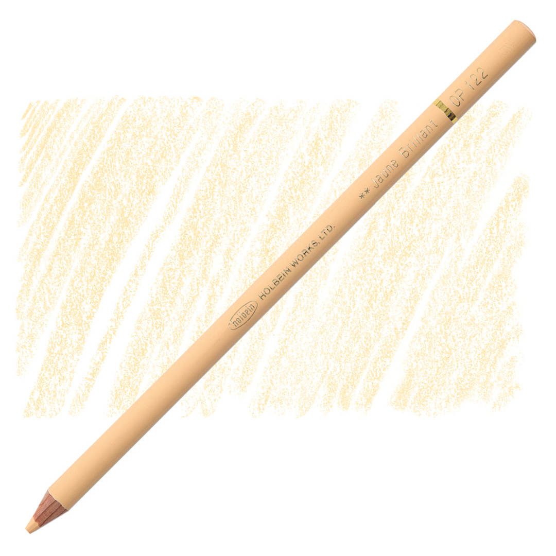 Open in modal - Holbein Artists' Colored Pencil - Juane Brilliant, OP122 pencil and swatch