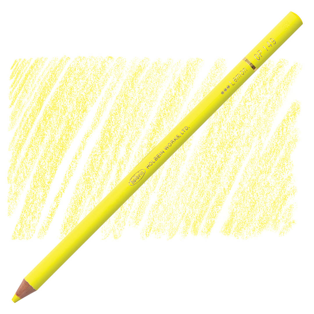 Open in modal - Holbein Artists' Colored Pencil - Lemon, OP149 pencil and swatch