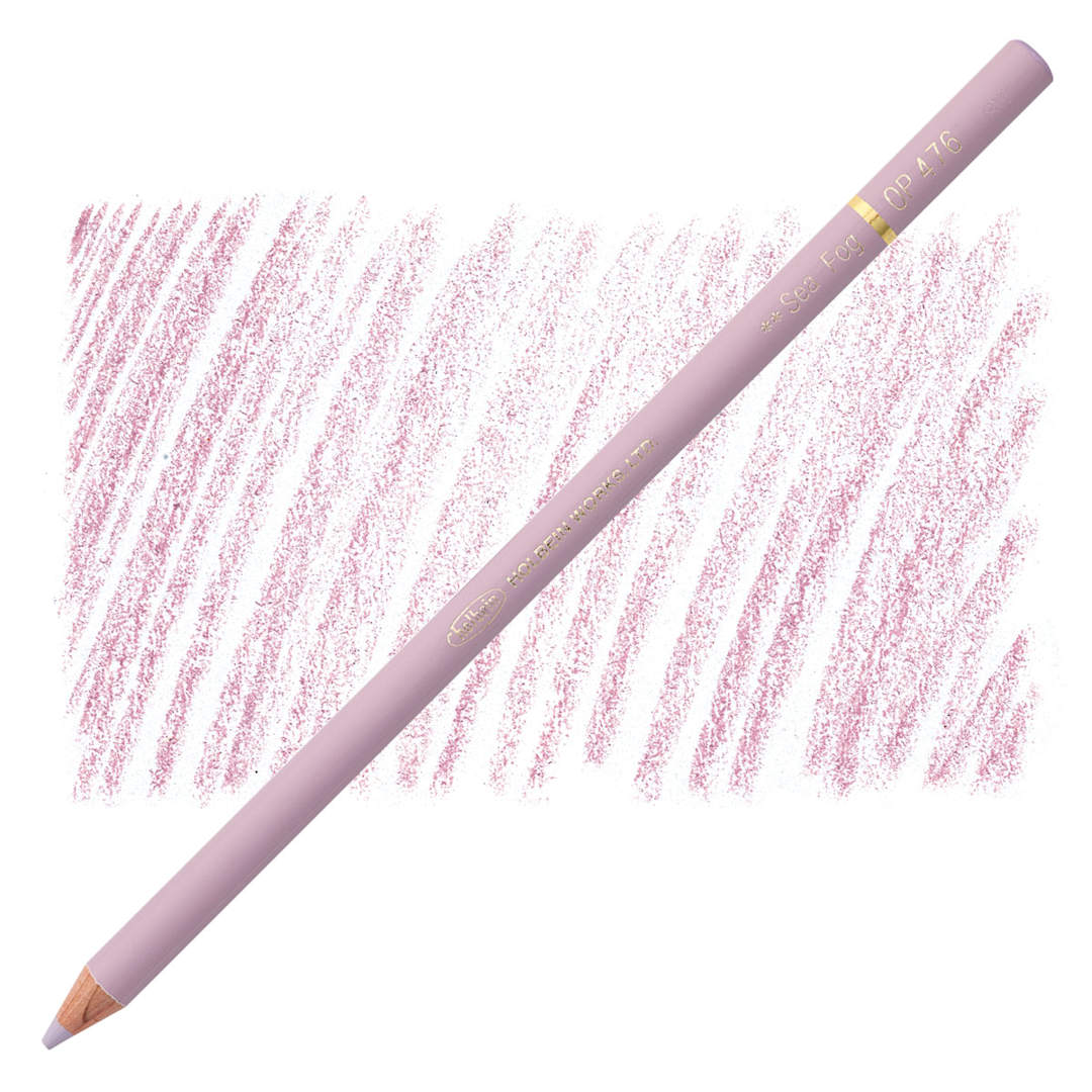 Open in modal - Holbein Artists' Colored Pencil - Sea Fog, OP476 pencil and swatch