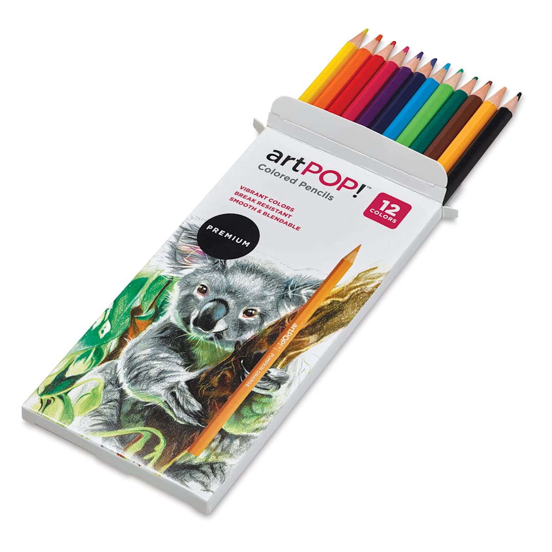 Open in modal - artPOP! Premium Colored Pencils - Set of 12 (pencils in box)