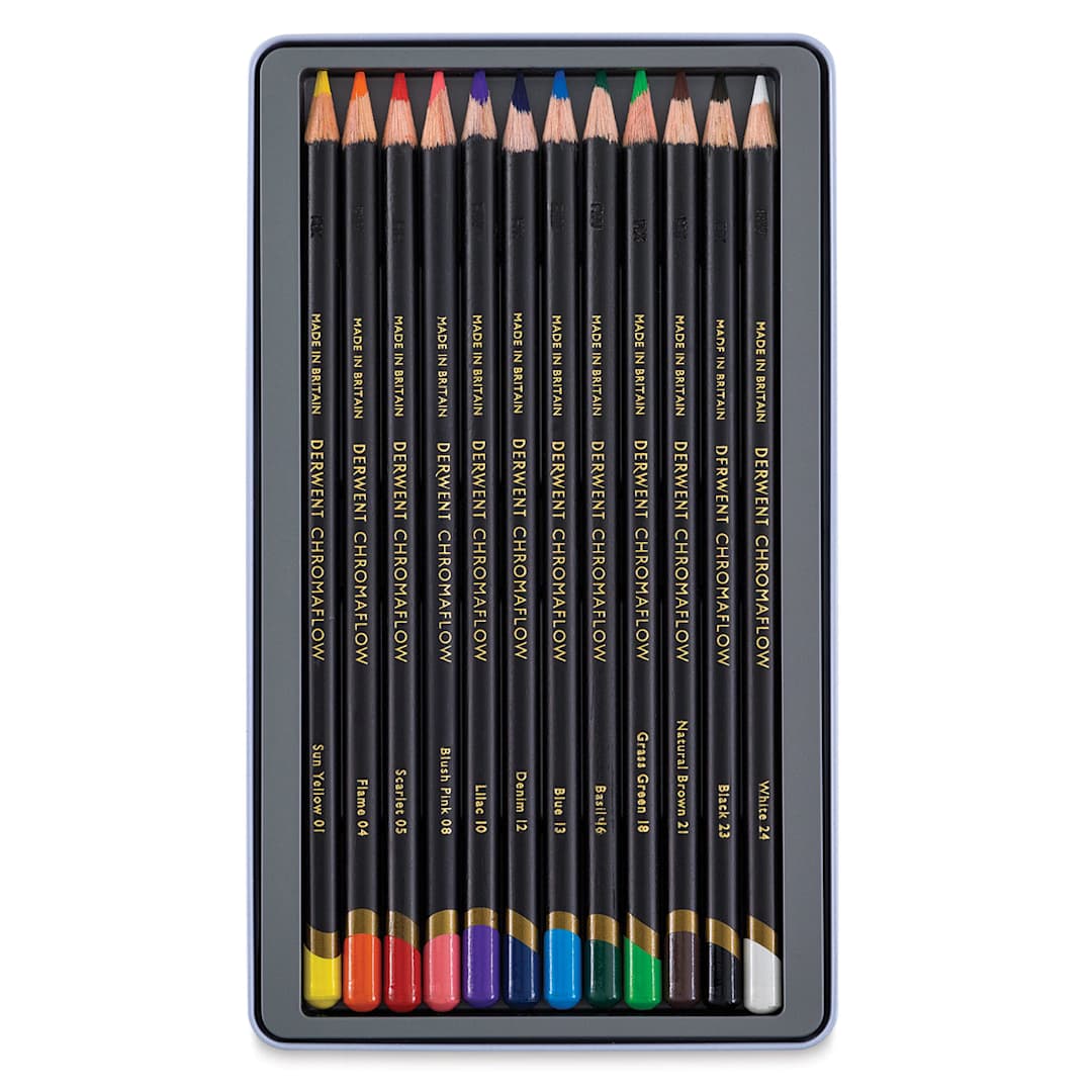 Open in modal - Derwent Chromaflow Colored Pencils - Set of 12 (inside set)