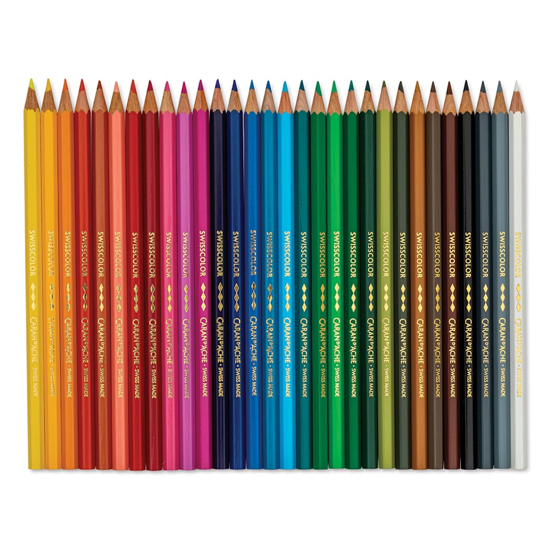 Open in modal - Caran d'Ache Swisscolor Colored Pencils - Set of 30
