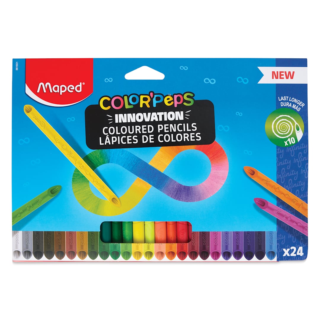 Open in modal - Maped Color'Peps Infinity Colored Pencils - Set of 24, front of the packaging