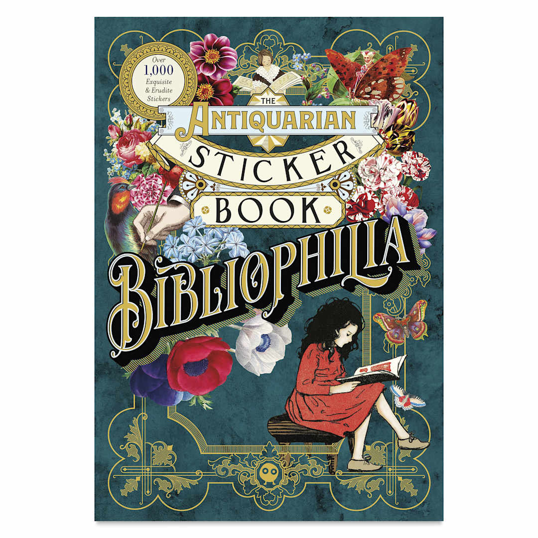 Open in modal - The Antiquarian Sticker Book : Bibliophilia, cover
