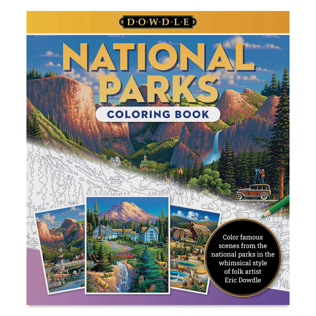 Open in modal - Eric Dowdle Coloring Book: National Parks, front cover