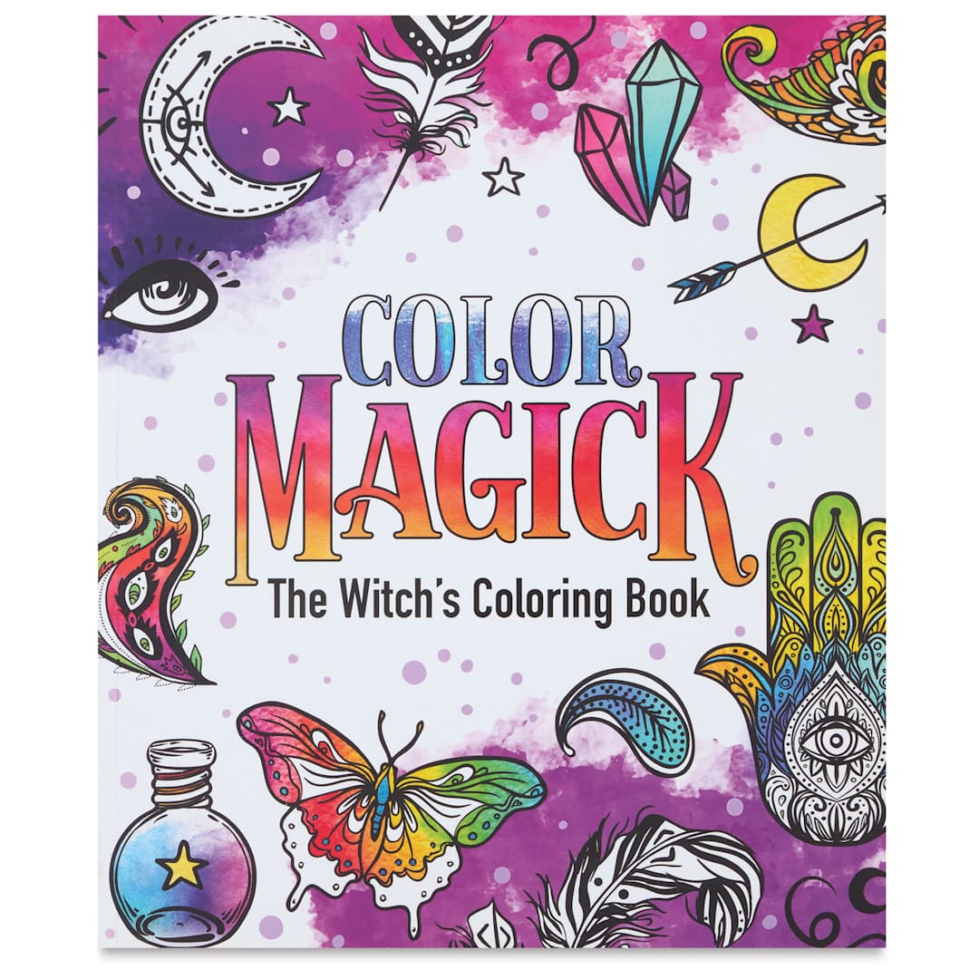Open in modal - Color Magick: The Witch's Coloring Book (front cover)
