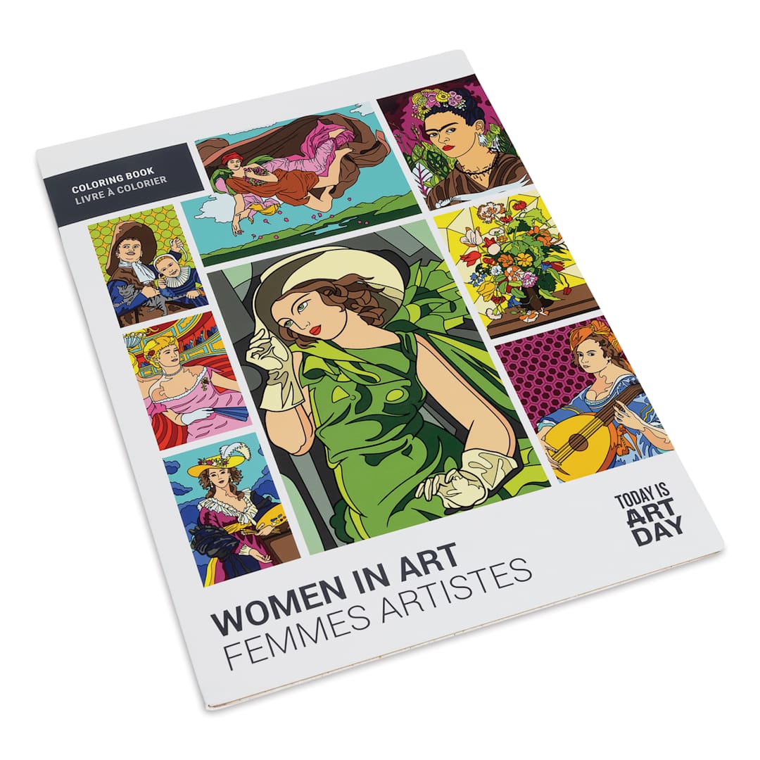 Open in modal - Today Is Art Day Art History Coloring Book - Women in Art (front cover)