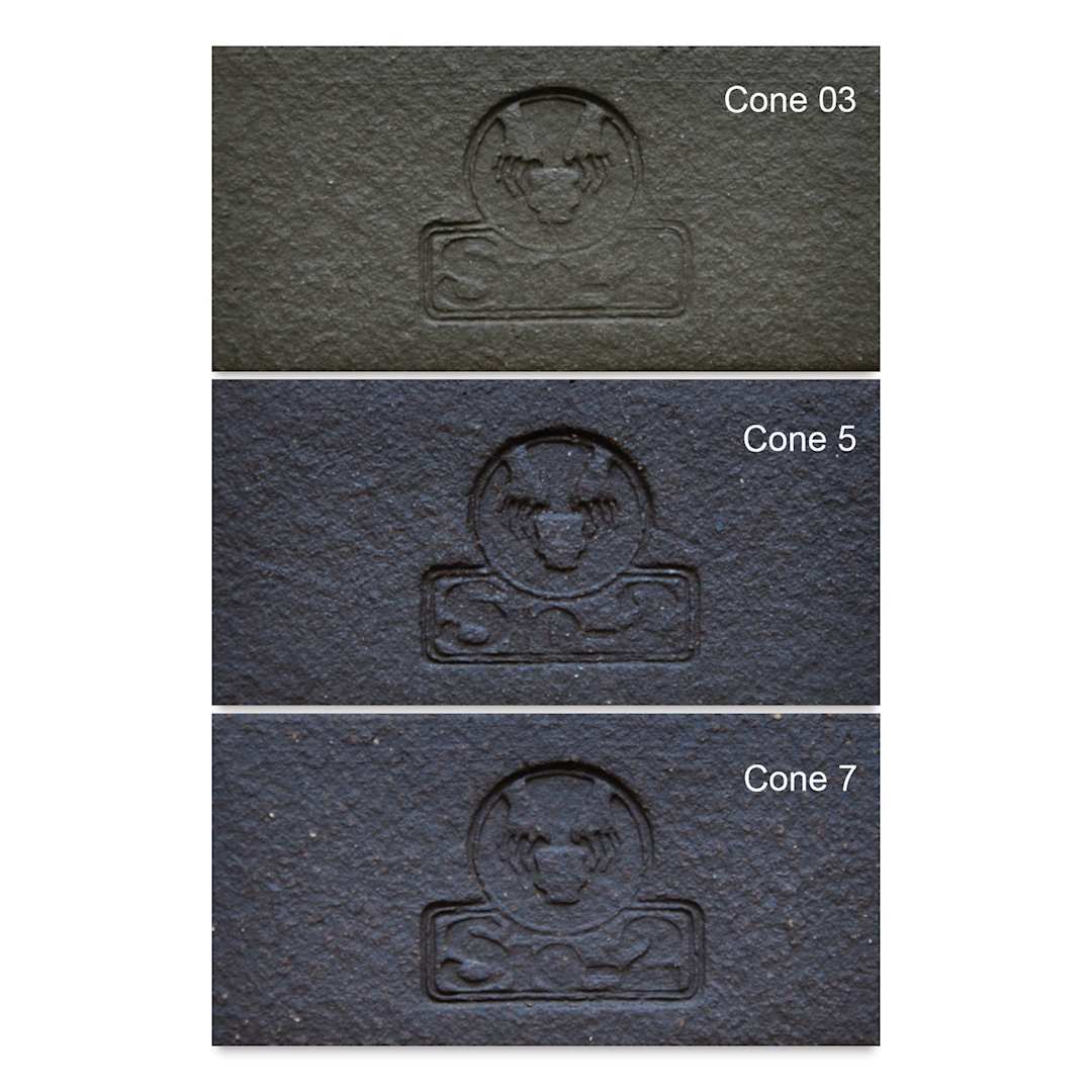 Open in modal - Sio-2 PRNF Black Sculpture Clay, fired at cone 03, 5, and 7