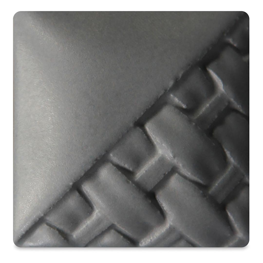 Open in modal - Mayco Stoneware Matte Glaze - Gray Matte - fired at cone 6 oxidation