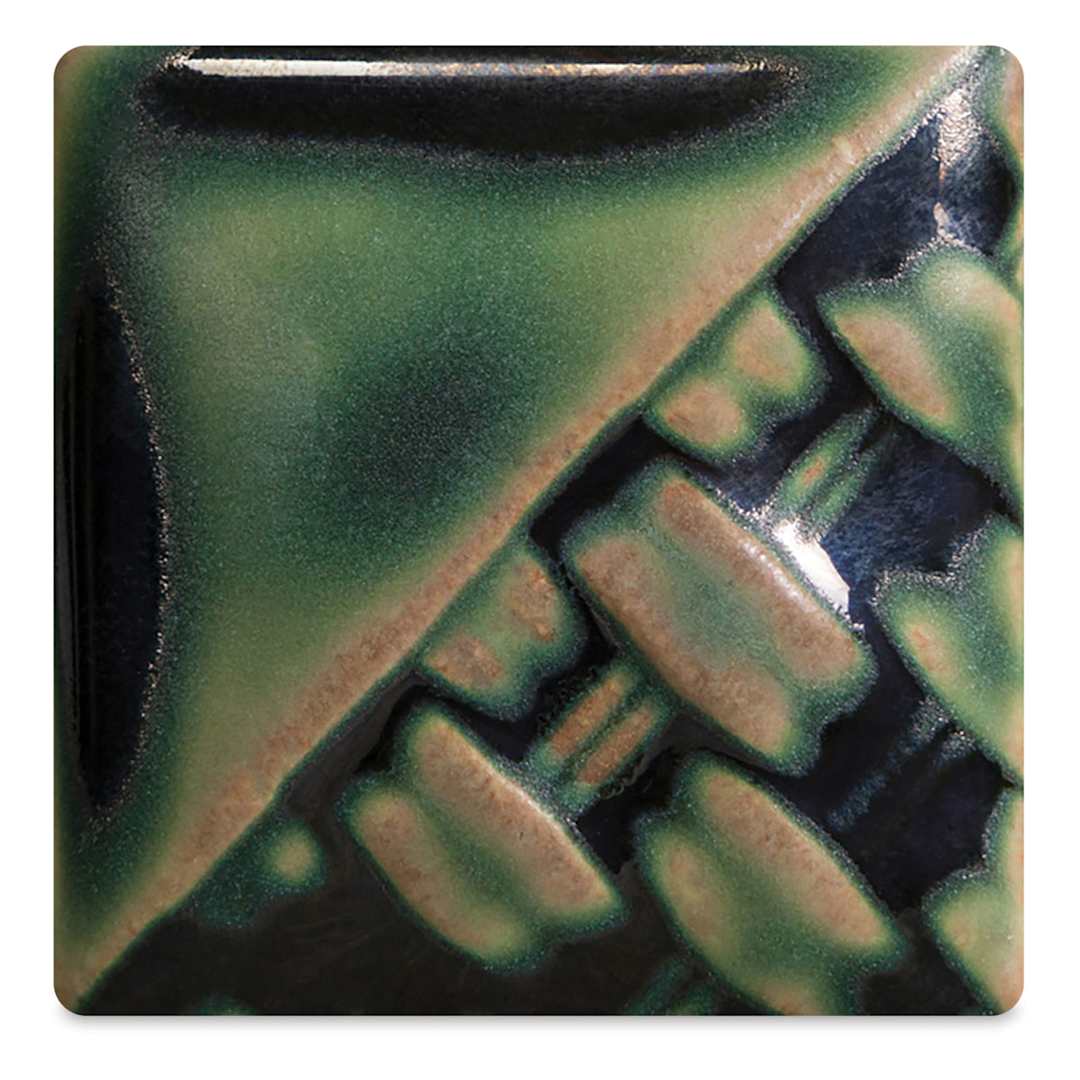 Open in modal - Mayco Stoneware Matte Glaze - Rainforest - fired at cone 6 oxidation