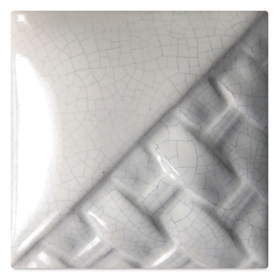 Open in modal - Mayco Stoneware Crackle Glaze - White fired at cone 6 oxidation