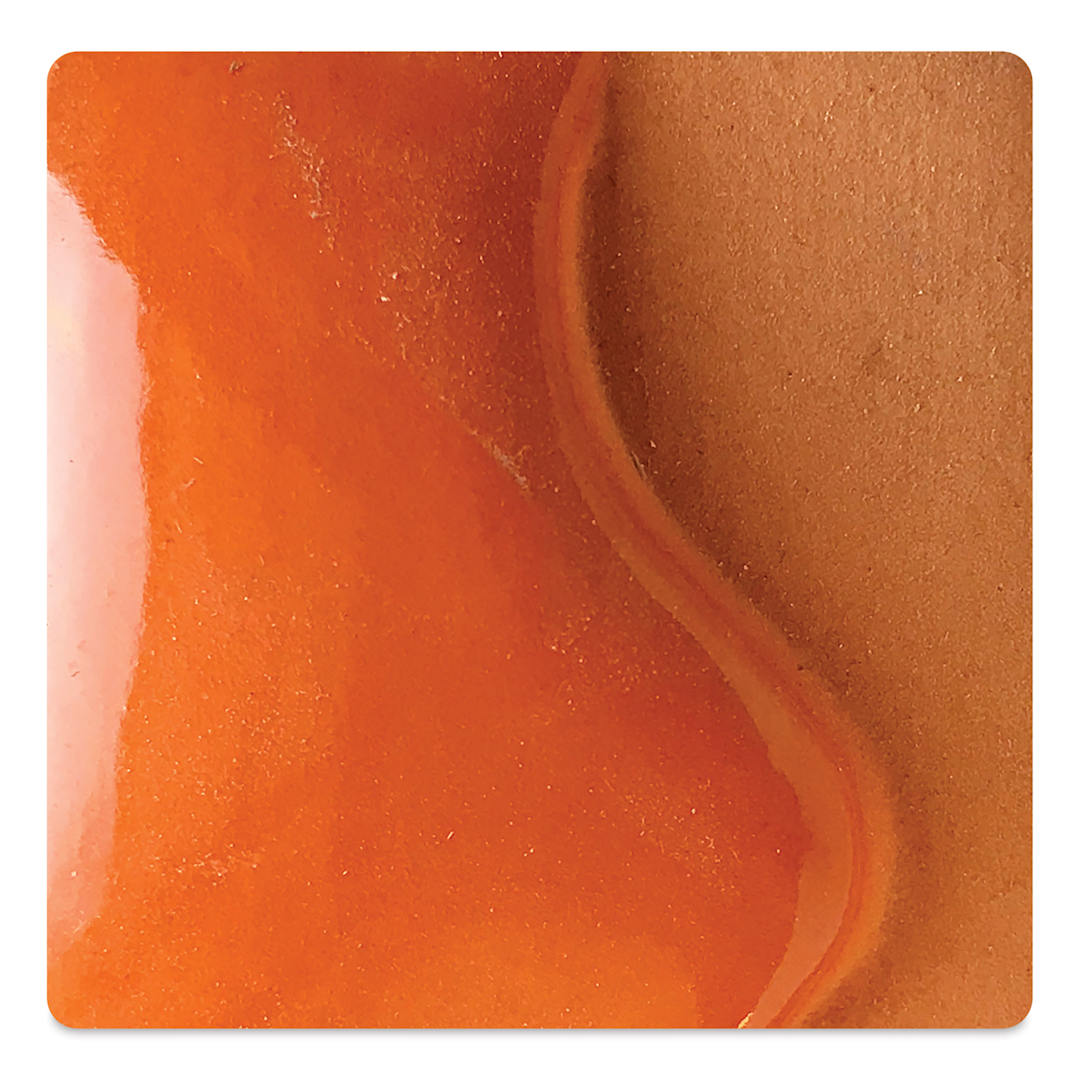 Open in modal - Spectrum Underglazes - Bright Orange, Pint, fired to cone 05