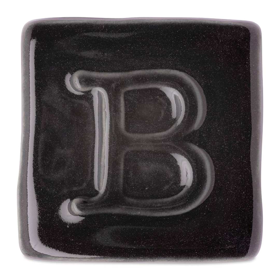 Open in modal - Botz Pro Glaze - Onyx Black, 200 ml sample fired to 1050°C / 1922°F