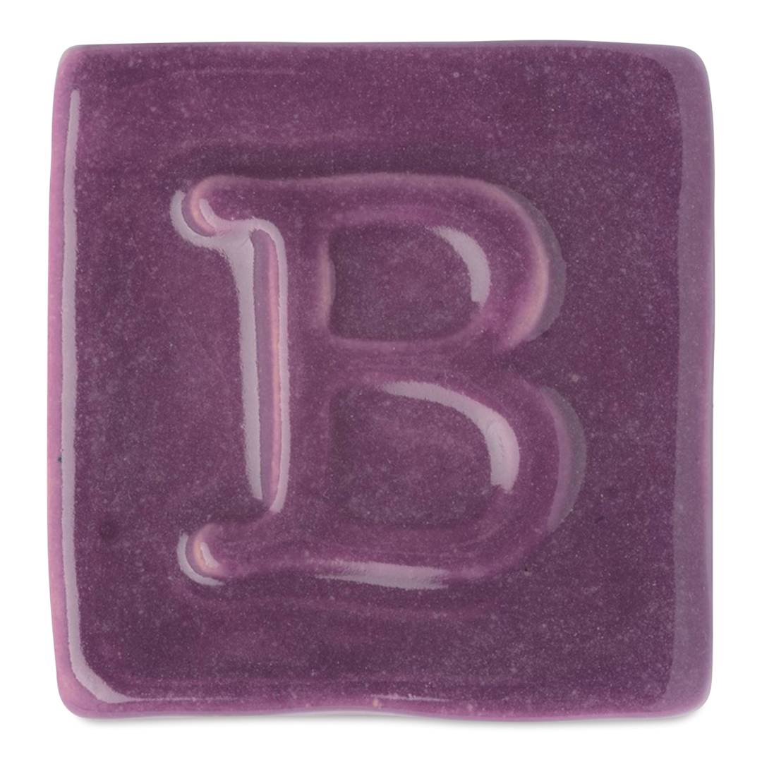 Open in modal - Botz Pro Glaze - Amethyst, 200 ml sample fired to 1050°C / 1922°F