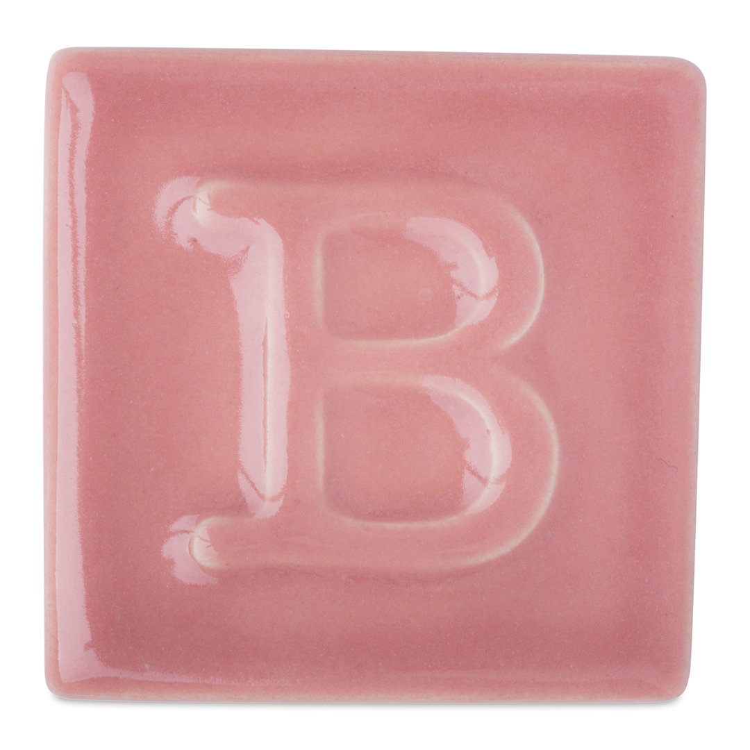 Open in modal - Botz Pro Glaze - Pearl Pink, 200 ml sample fired to 1050°C / 1922°F