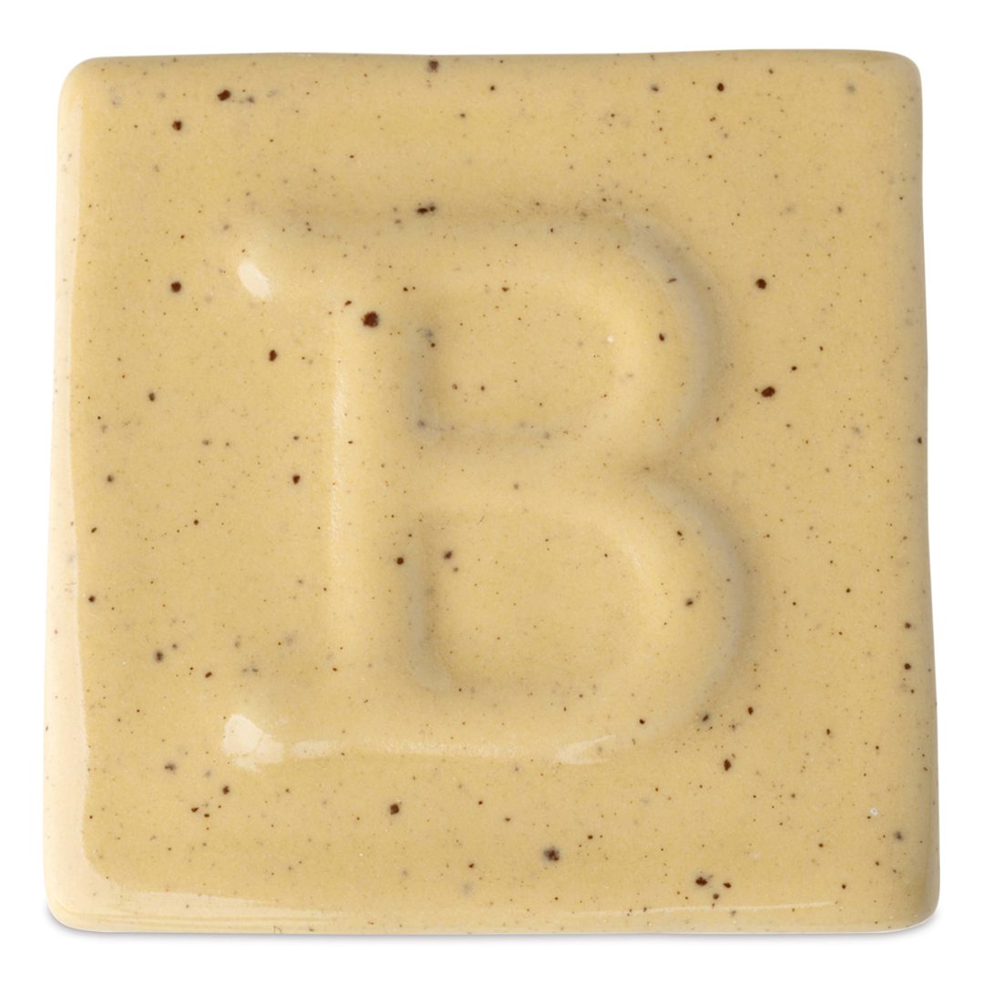 Open in modal - Botz Pro Glaze - Calcite Yellow, 800 ml sample fired to 1050°C / 1922°F