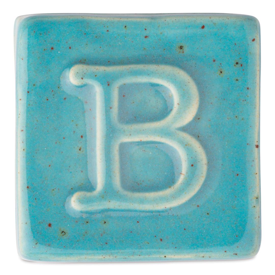 Open in modal - Botz Pro Glaze - Larimar, 800 ml sample fired to 1050°C / 1922°F