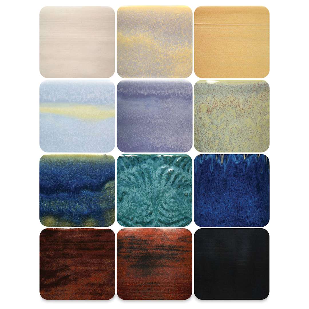 Open in modal - Speedball Mid-Fire Glaze - Sampler Pack, 4 oz, Set of 12