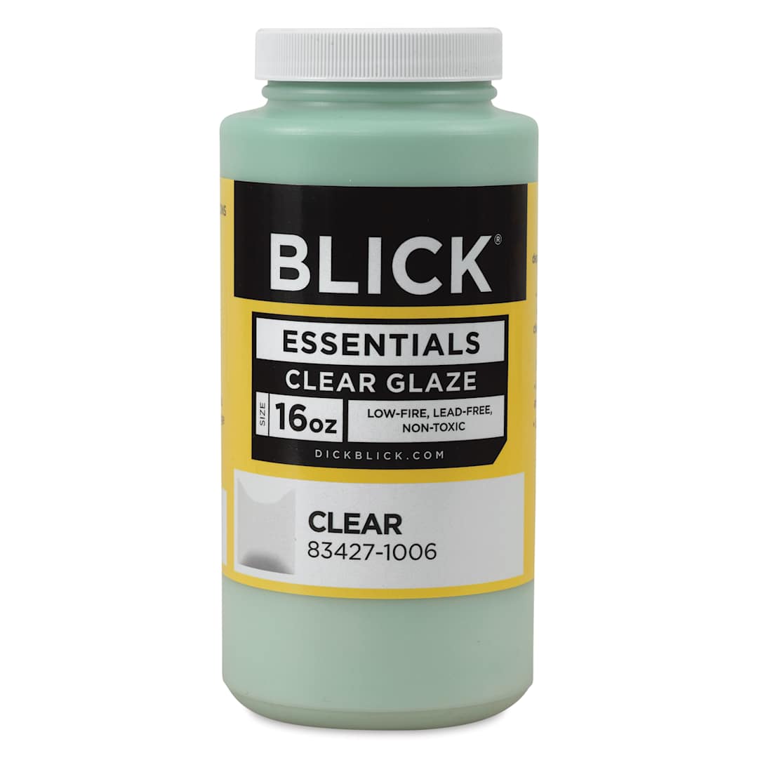 Open in modal - Blick Essentials Clear Glaze - Pint, front of jar