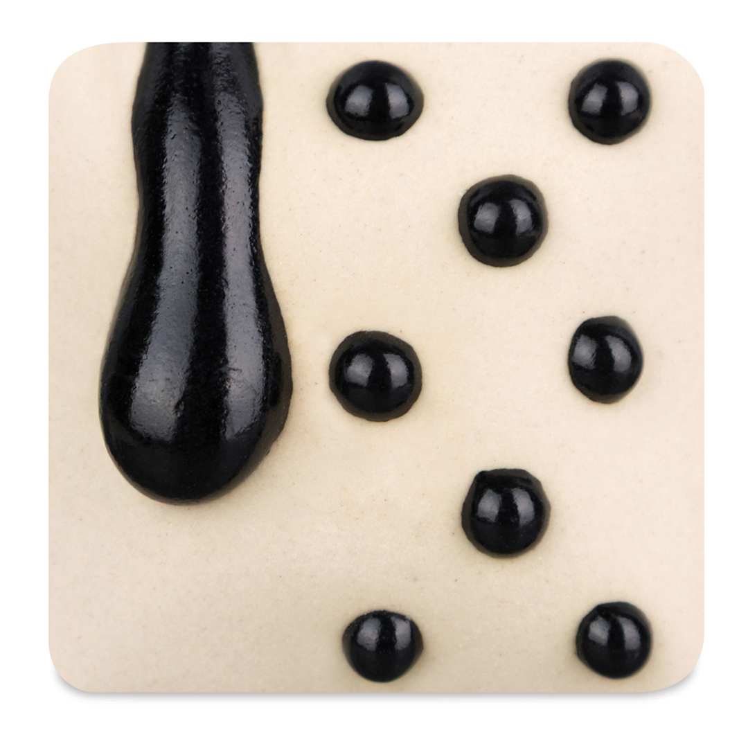 Open in modal - Ritual Glaze By Mayco Melt Gloop Glaze - Black fired to cone 6 oxidation