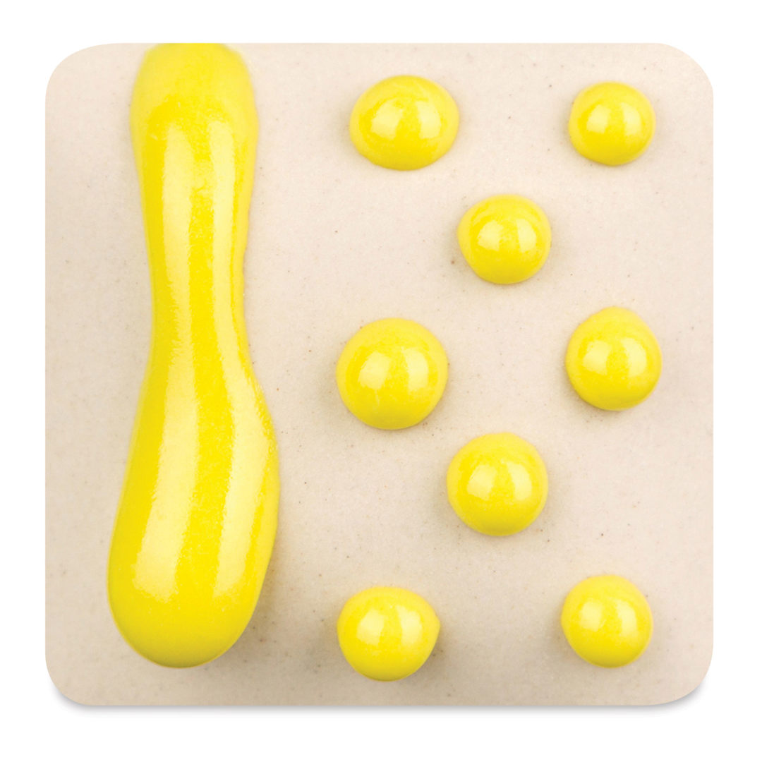 Open in modal - Ritual Glaze By Mayco Melt Gloop Glaze - Yellow fired to cone 6 oxidation