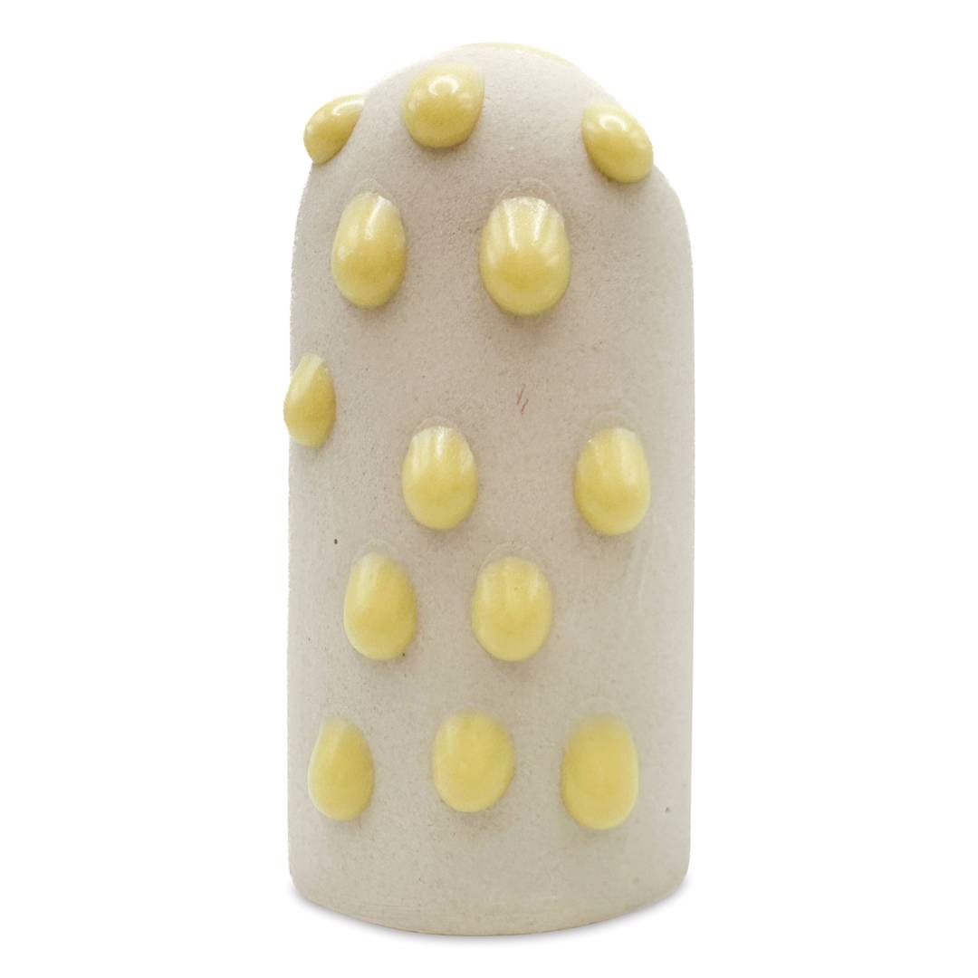 Open in modal - Ritual Glaze Melt Gloop Glaze - Pastel Yellow - finished example, dots
