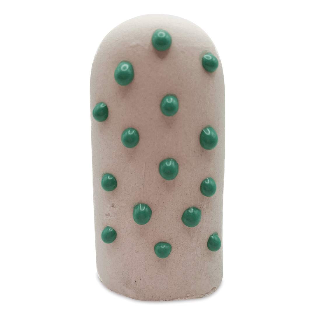 Open in modal - Ritual Glaze Melt Gloop Glaze - Turquoise - finished example, dots