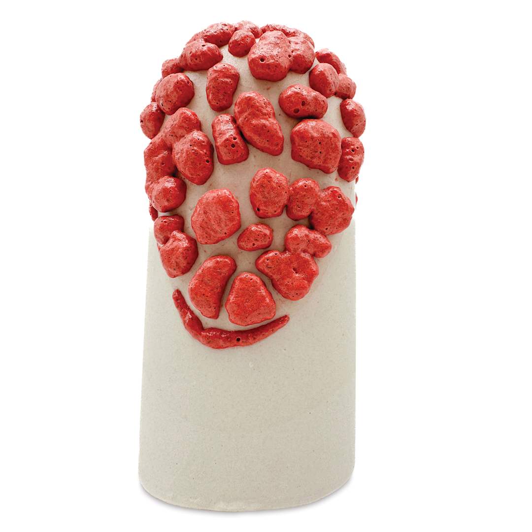 Open in modal - Ritual Glaze Moon Rocks Glaze - Red - finished example