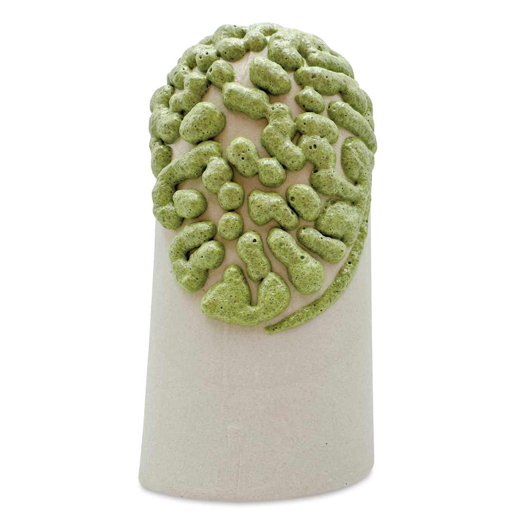 Open in modal - Ritual Glaze Moon Rocks Glaze - Pastel Green - finished example