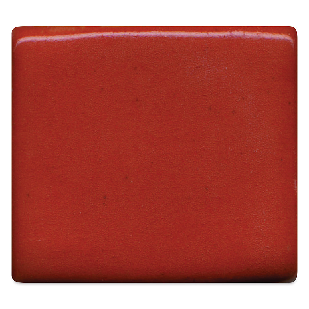 Open in modal - Coyote High Fire Underglaze - Red Orange - fired to mid-range