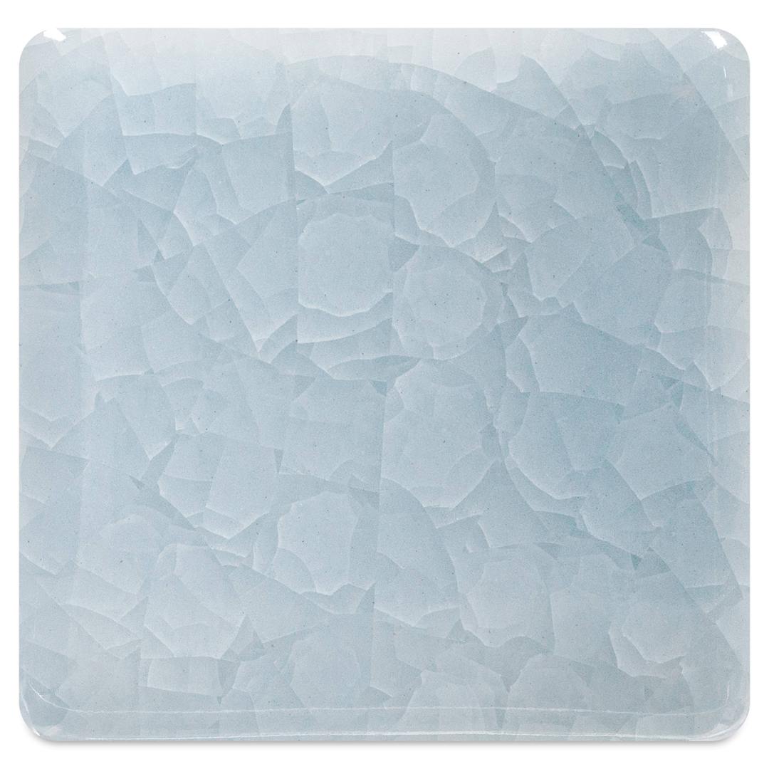 Open in modal - Amaco Kiln Ice Glaze - Winter Glass - glaze over #16 white chocolate clay