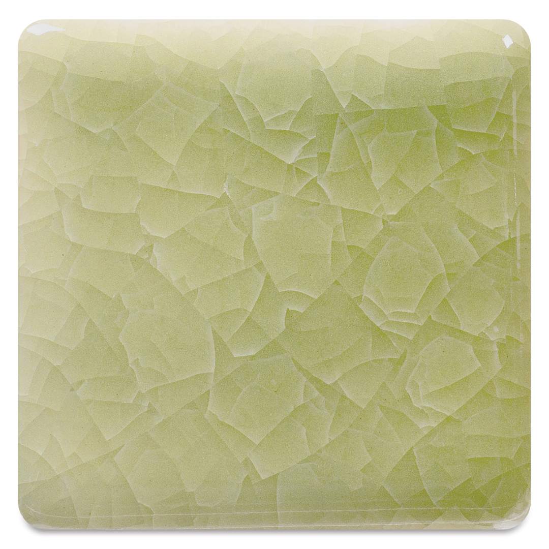 Open in modal - Amaco Kiln Ice Glaze - Frozen Fern - glaze over #16 white chocolate clay