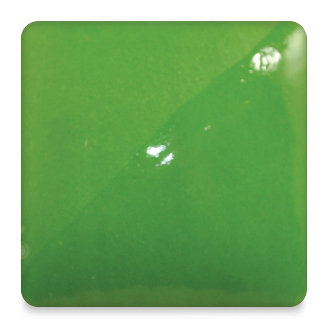 Open in modal - Spectrum 2200 Series Industrial Strength Ceramic Stain - Bright Green fired to cone 05 oxidation